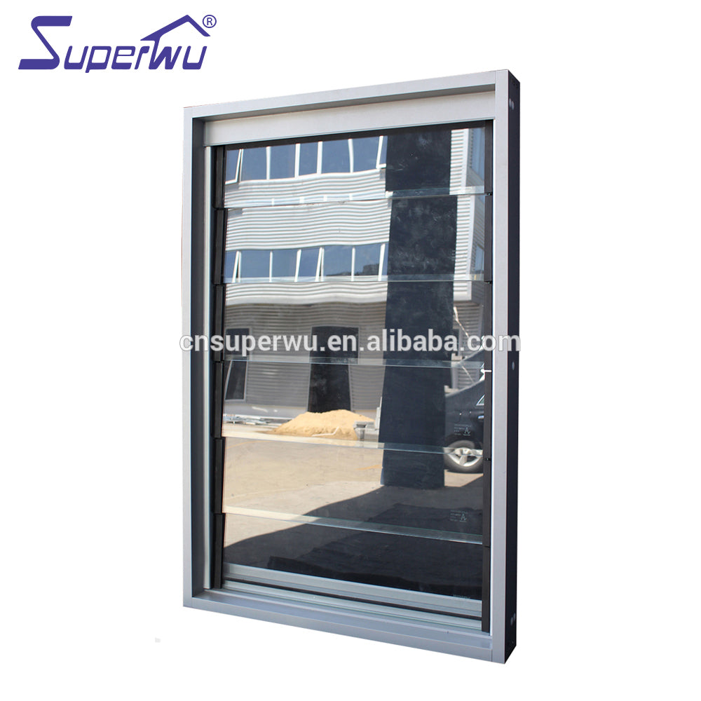 Superwu Openable Louvre Windows/aluminium Double Glazed Louvre Windows