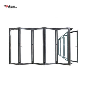 Superhouse Long 4 panel aluminum bifold folding windows
