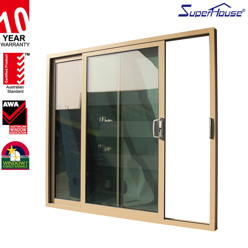 Superhouse Australia standard thermal break 2 panel pocket sliding door panels inside