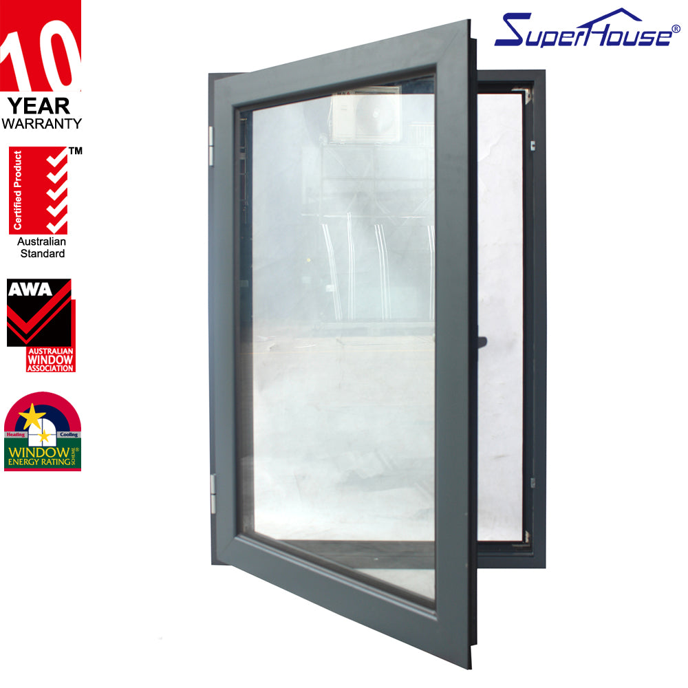 Superhouse Soundproof double glazed insulated aluminium casement windows design