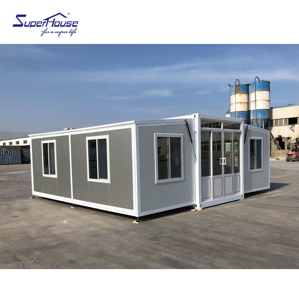 Superhouse 2 Bedroom Foldable Prefabricated Houses Portable Collapsible Expandable Container Living House under 50k