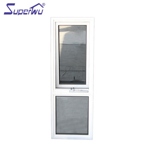 Superwu Aluminum factory double glazed aluminium awning window