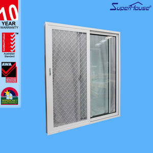 Superhouse Aluminum double tempered glass three panels sliding stacking door