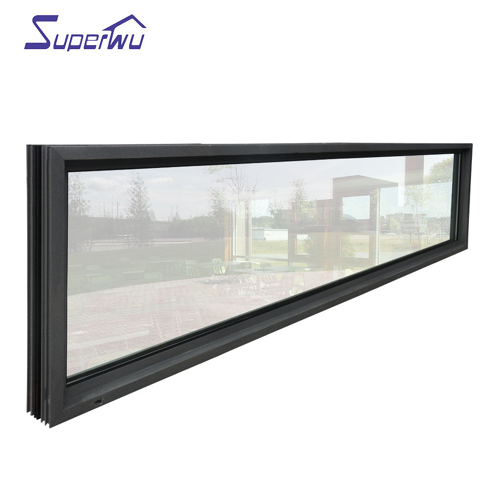 Superwu Wholesale aluminum fixed window Aliplast fix window best quality double glazed
