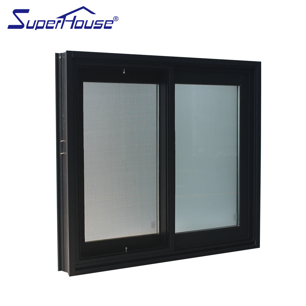 Superhouse America standard tempered glass Aluminium impact sliding window