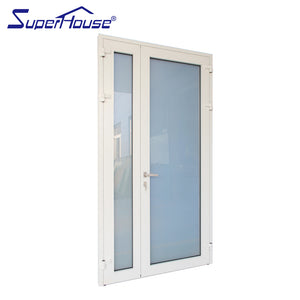 Superhouse AS2047 NFRC AAMA NAFS NOA standard thermal break double glass aluminium white french door