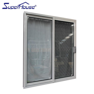 Superhouse Superhouse modern design tempered glass door sliding door with grills