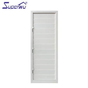 Superwu Aluminum louver window with adjustable blades shutter window double glazed window with mesh