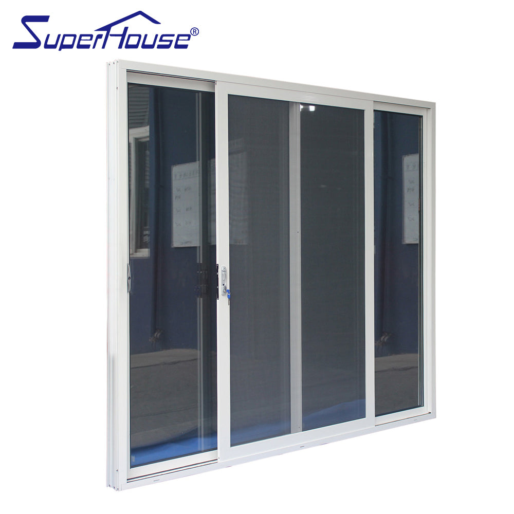 Superhouse Australia AS2047 standard commercial New design aluminium sliding door with fiberglass screen