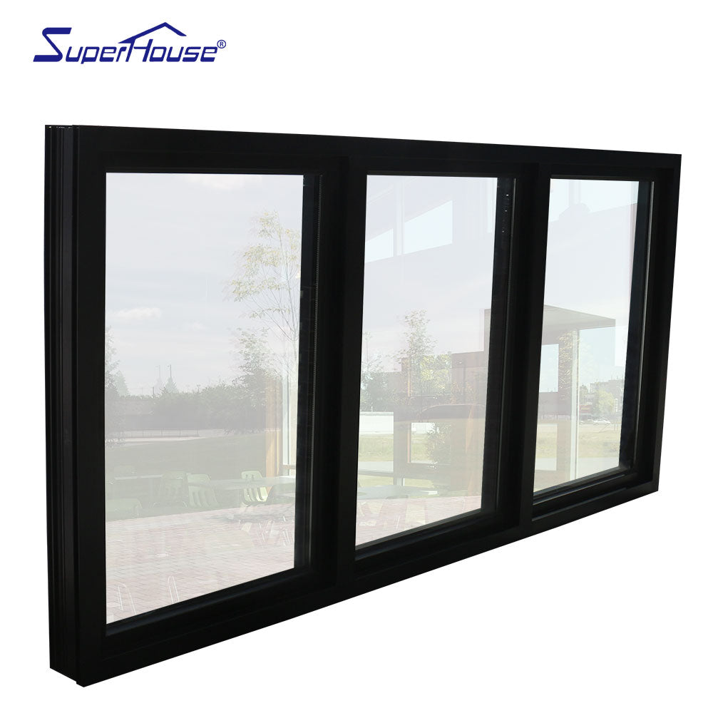 Superhouse sound insulation aluminium frame insulated glass fixed window