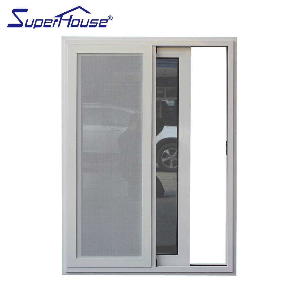 Superhouse wholesales high quality slide window aluminum framed tempered glass sliding window