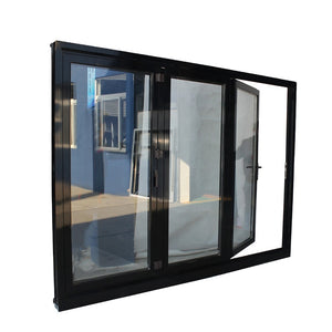 Superwu Modern style aluminium accordion system folding door for external best quality