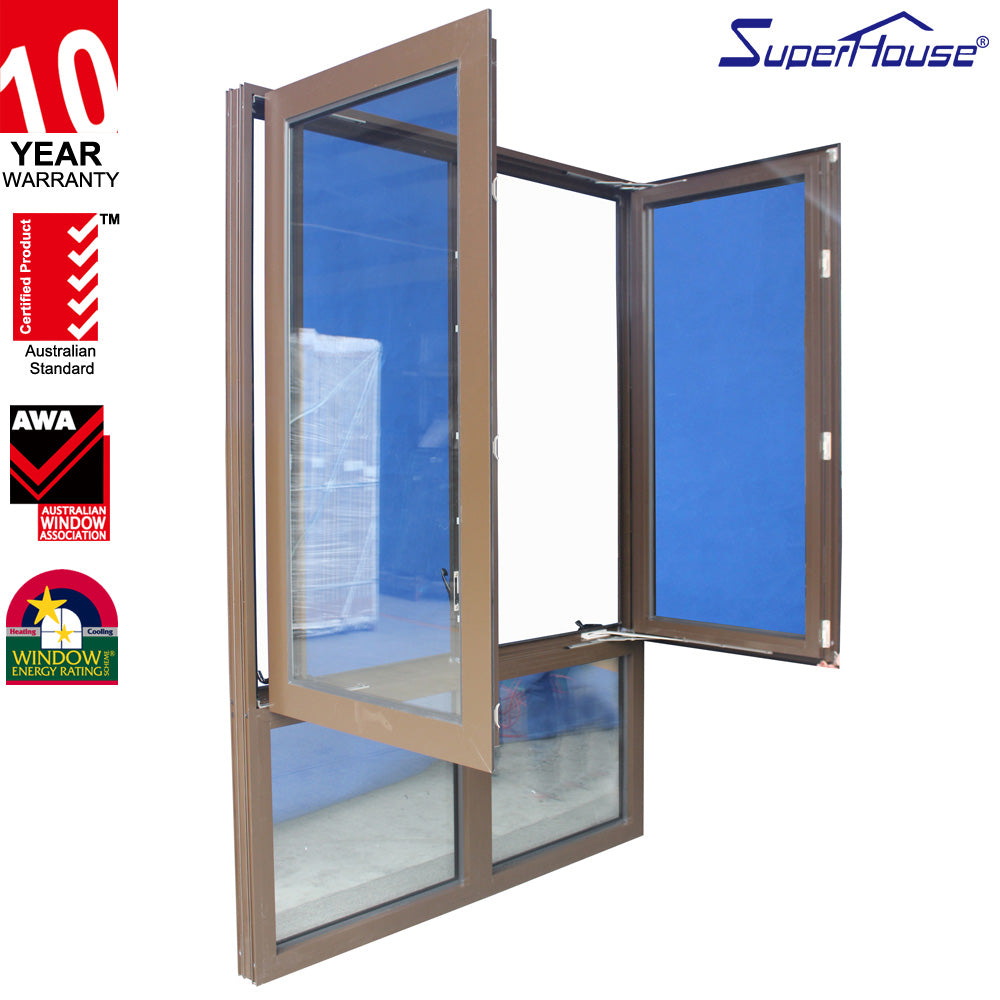 Superhouse USA Standard french style aluminium casement window material price