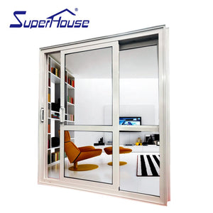 Superhouse NZ design aluminum sliding door with awning window with head flashing