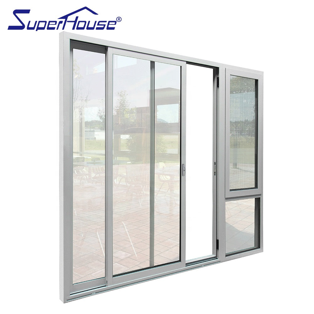 Superhouse USA standard aluminum frame exterior door with opening window for house project