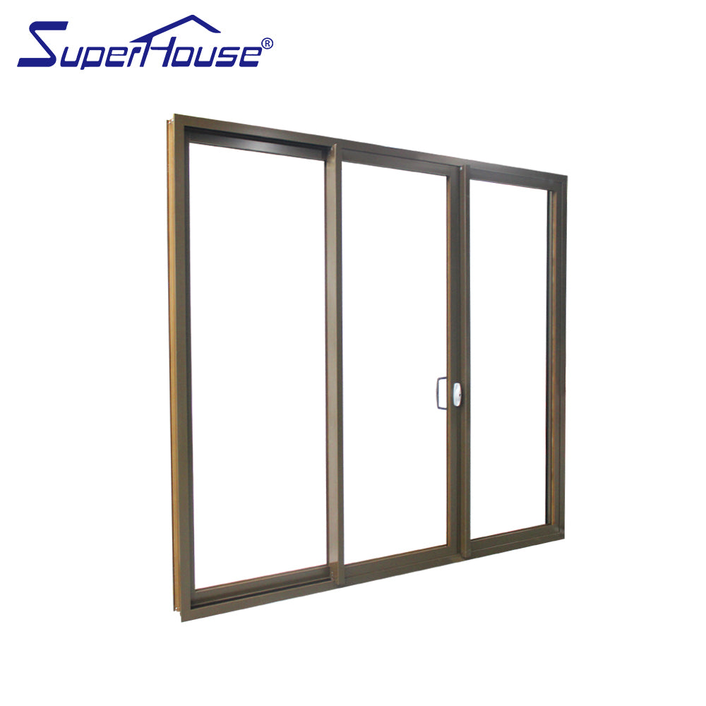 Superhouse USA standard glass sliding door system heavy duty aluminium sliding door