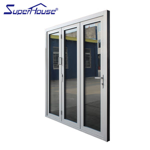Superhouse aluminum french patio folding/ bifold/ bi folding door
