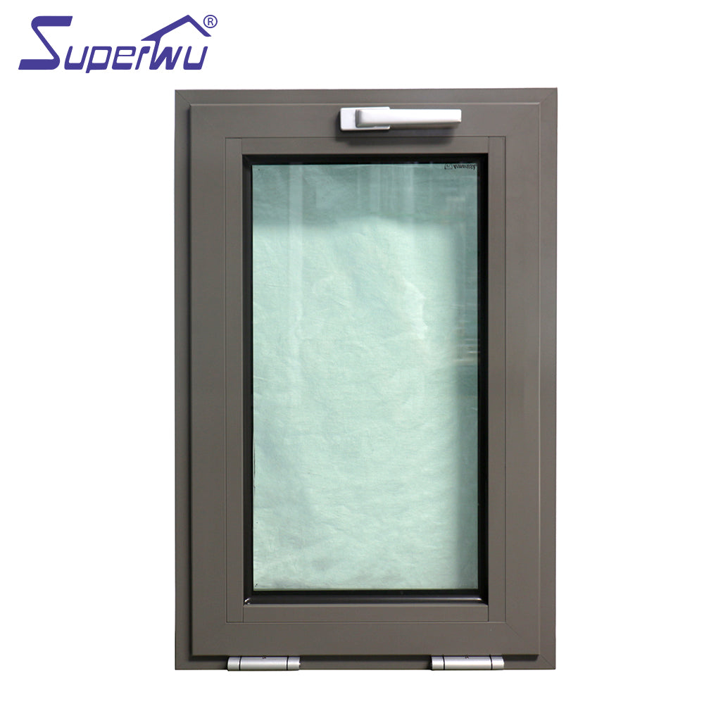 Superwu Aluminum burglar proof windows designs with safety tempered glass