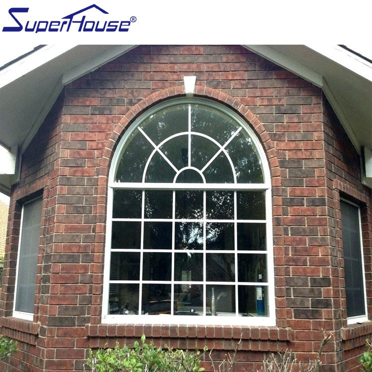 Superhouse aluminum customized Irregular glazed window