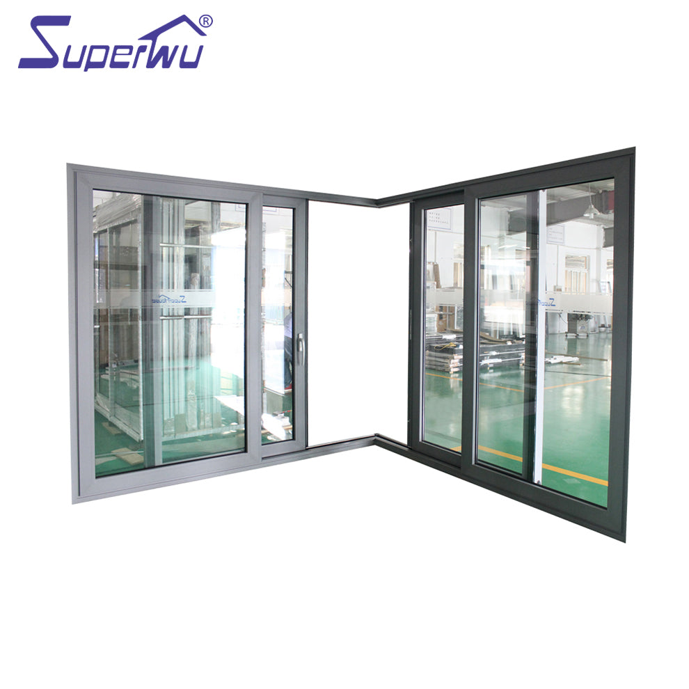 Superwu Top window China Sullpier 6063 T6 OEM ODM Aluminium Sliding Doors