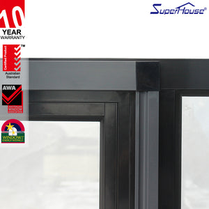 Superhouse North America NFRC and NOA standard high quality double glass aluminum b1 casement windows