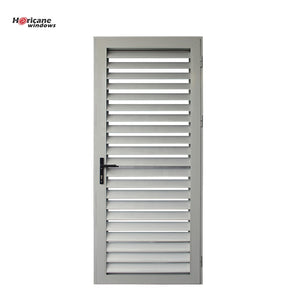 Superhouse NFRC AS2047 standard custom internal adjustable grey aluminium or glass single hinged louver louvered door