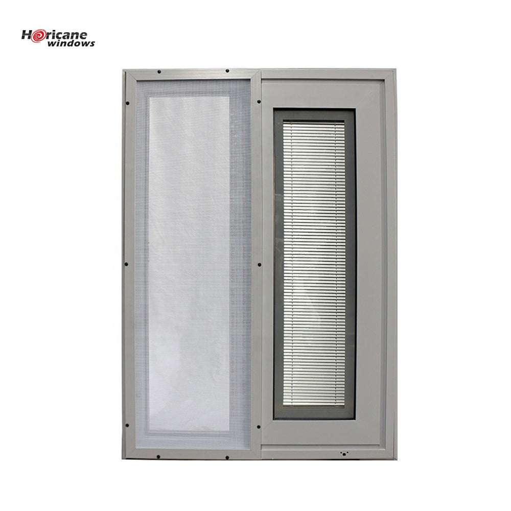 Superhouse Aluminium Sliding Glass Windows with Blinds Bulit- in
