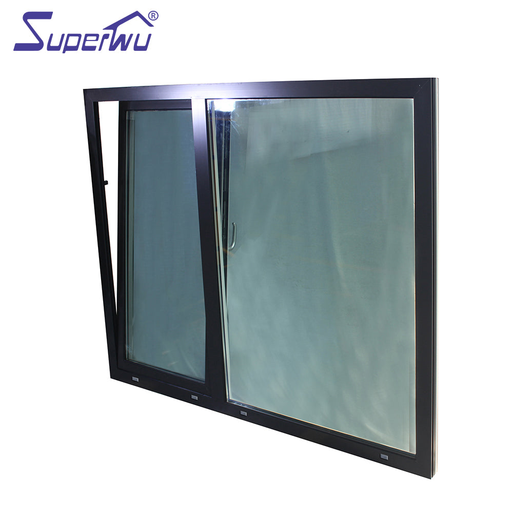 Superwu hurricane proof aluminium alloy residential aluminum inswing casement windows