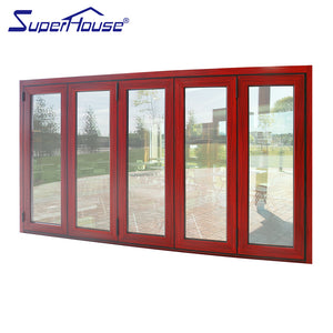 Superhouse Canada standard glass folding door system impact resistance thermal break folding door