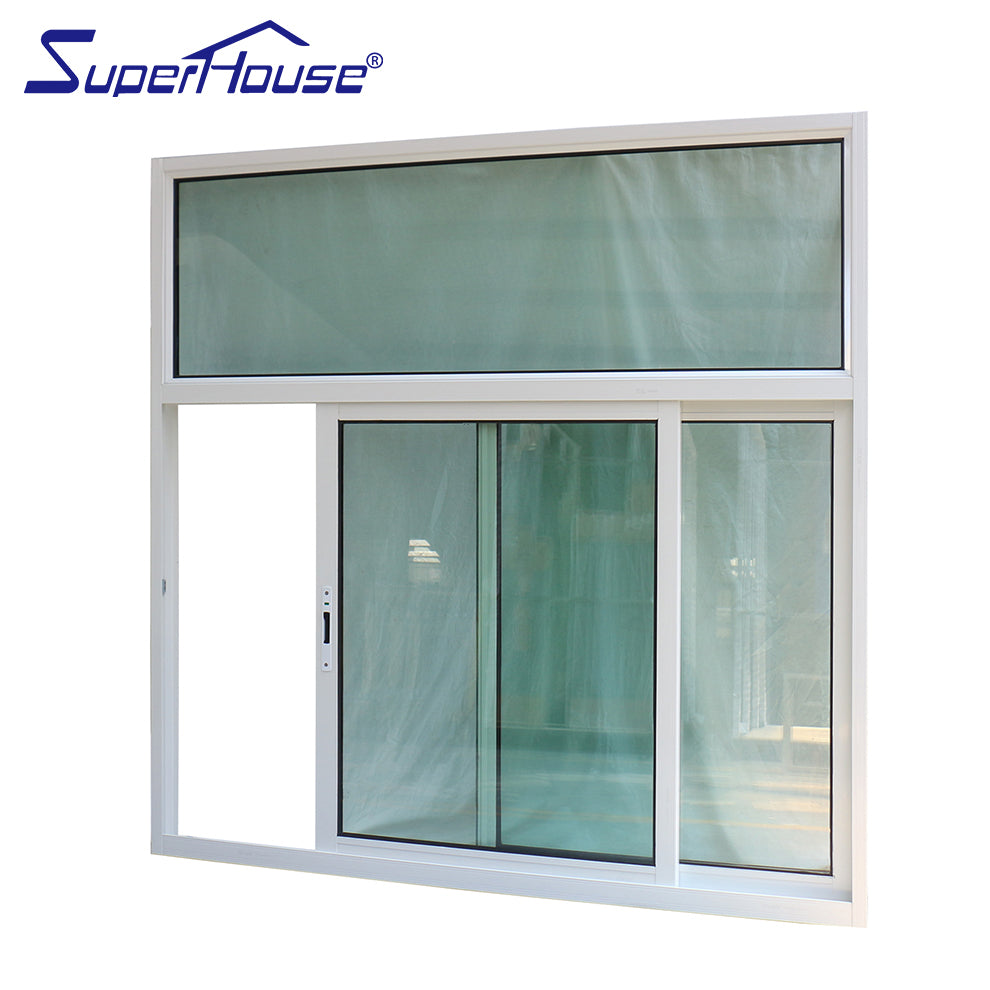 Superwu Customized aluminum sliding windows and fixed part with high quality meet Australia standard