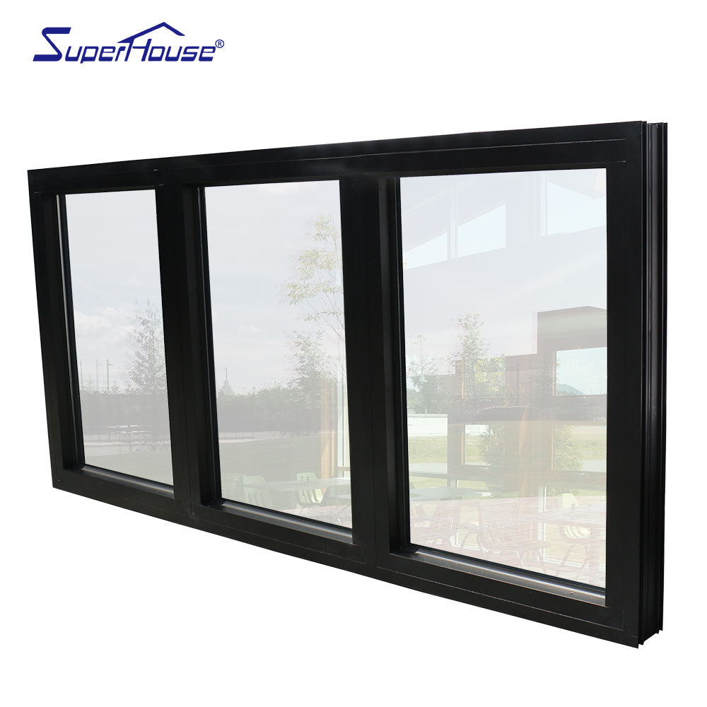 Superhouse sound insulation aluminium frame insulated glass fixed window