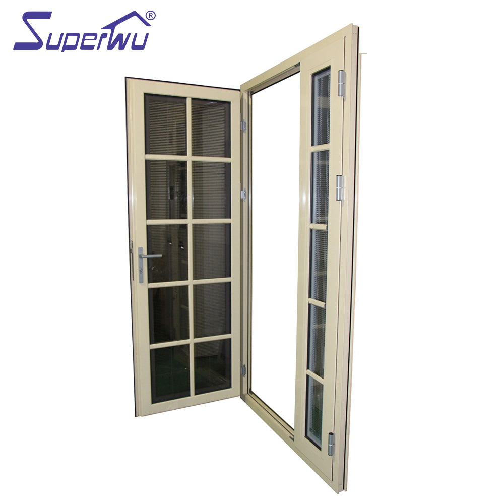 Superwu Hurrican proof New design nea to sea aluminium glass swing door