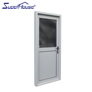 Superhouse 2019 hot sale aluminum AS2047 casement/hinged/french door with half glass and hale aluminum panel