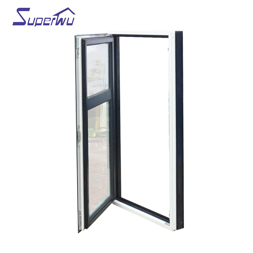 Superwu Maimi market aluminum window with frame parts profile casement window