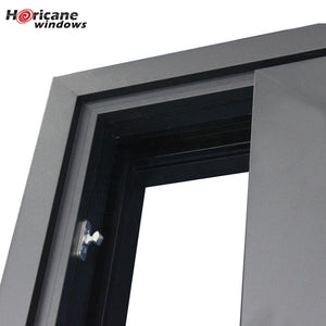 Superhouse Cavity aluminium frame black glass double sided lift and sliding door