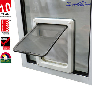 Superhouse White Frame Aluminium Adjustable Blades Glass Louver Windows For Bathroom