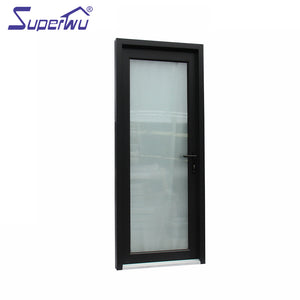 Superwu Best quality high performance thermal break modern exterior aluminum frame glass french doors low door sill