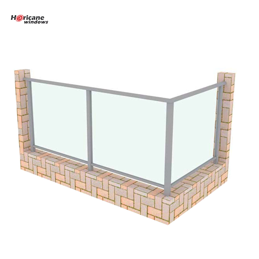 Superhouse Custom cheap black glass aluminium balustrade