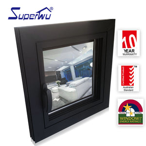 Superwu new French style with grill design aluminum casement passive window