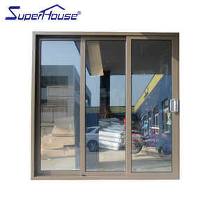 Superwu Commercial Australia standard 3 panels stacker door high quality sliding door