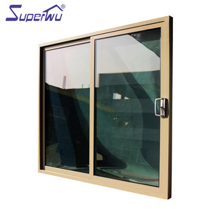 Superwu factory sale high quality beautiful glass door design aluminum sliding door