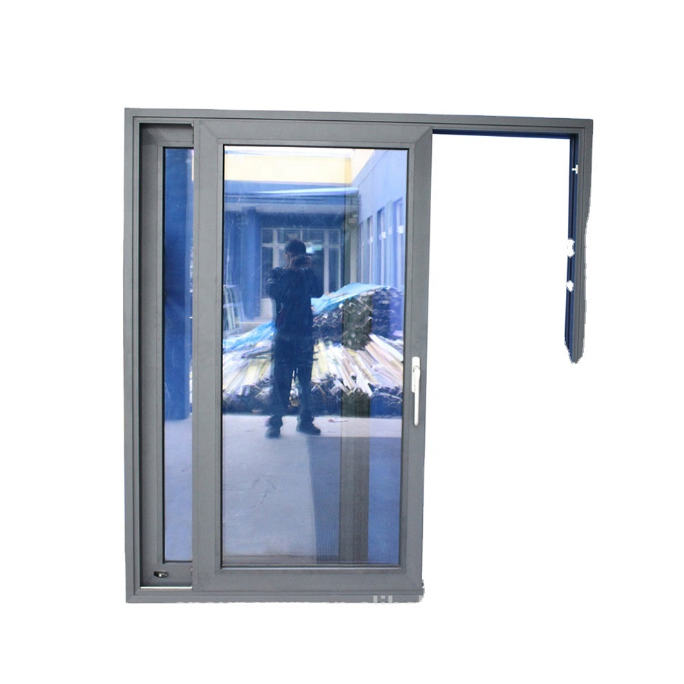 Superwu AS2047 standard apartment door entrance doors double glazed double sided mirror sliding door