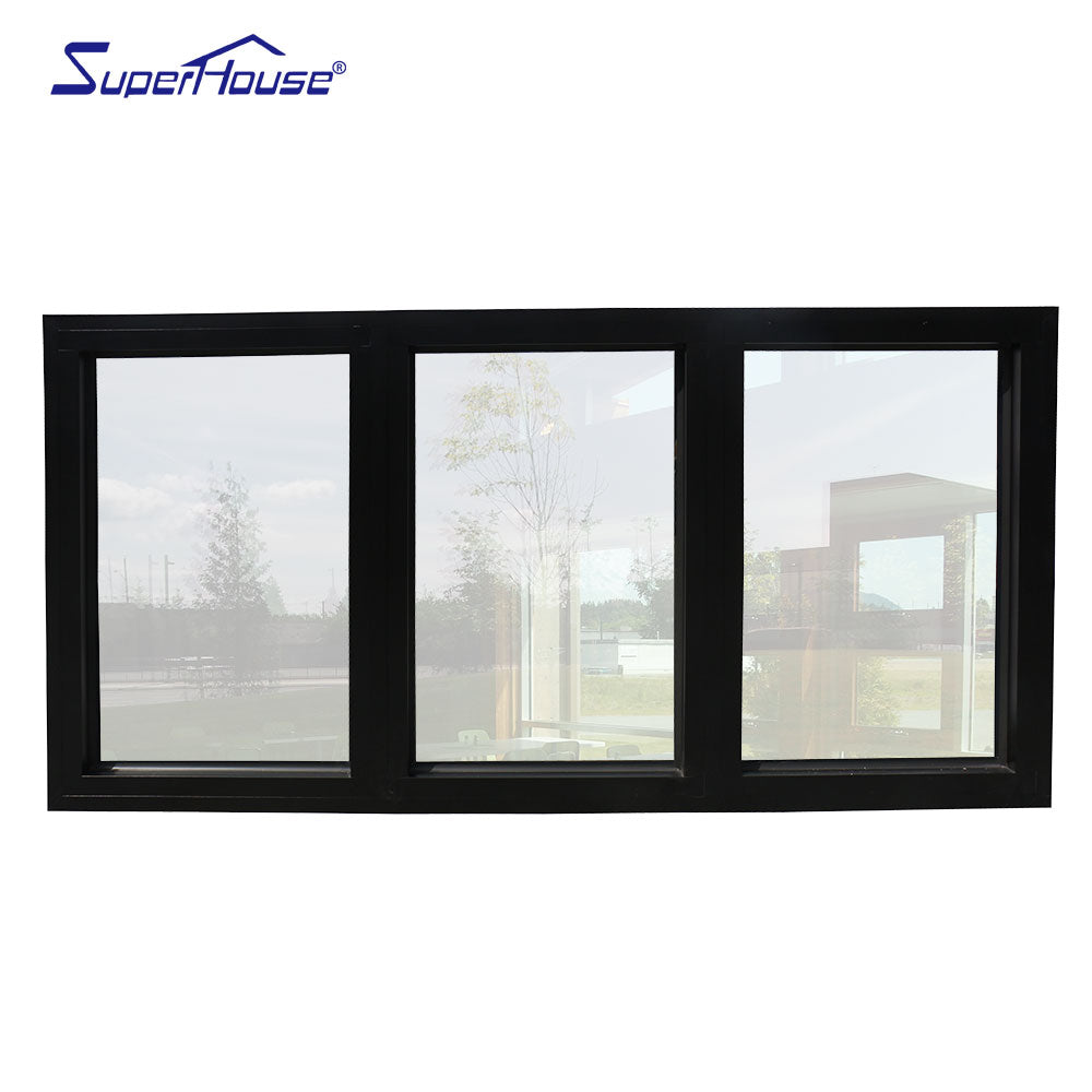 Superhouse sound insulation aluminium frame insulated glass fixed window