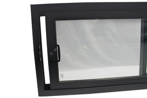 Superwu Australia aluminum black window sliding window double glazed window