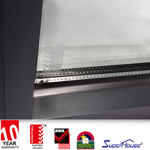 Superhouse reflective glass black awning window comply with AS2047
