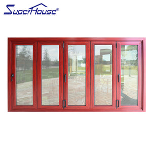 Superhouse folding door aluminium multiple panels door