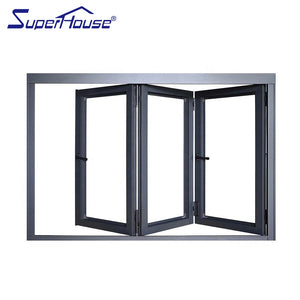 Superhouse High quality aluminum frame glass windows with retractable flyscreen