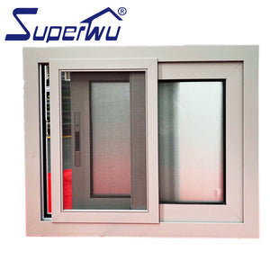 Superwu 2020 latest design double glazed small slide aluminum windows