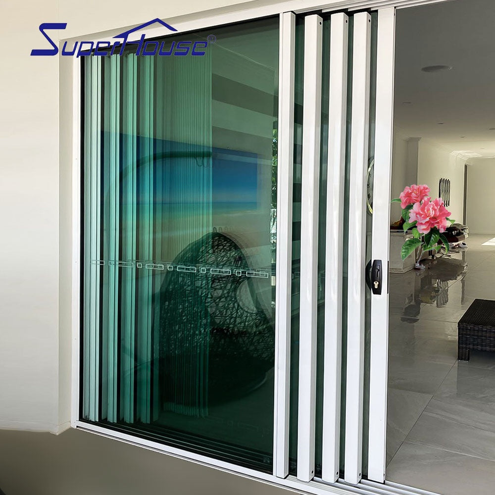Superhouse Super simple stacker fold impact aluminum glass sliding door 20 years warranty
