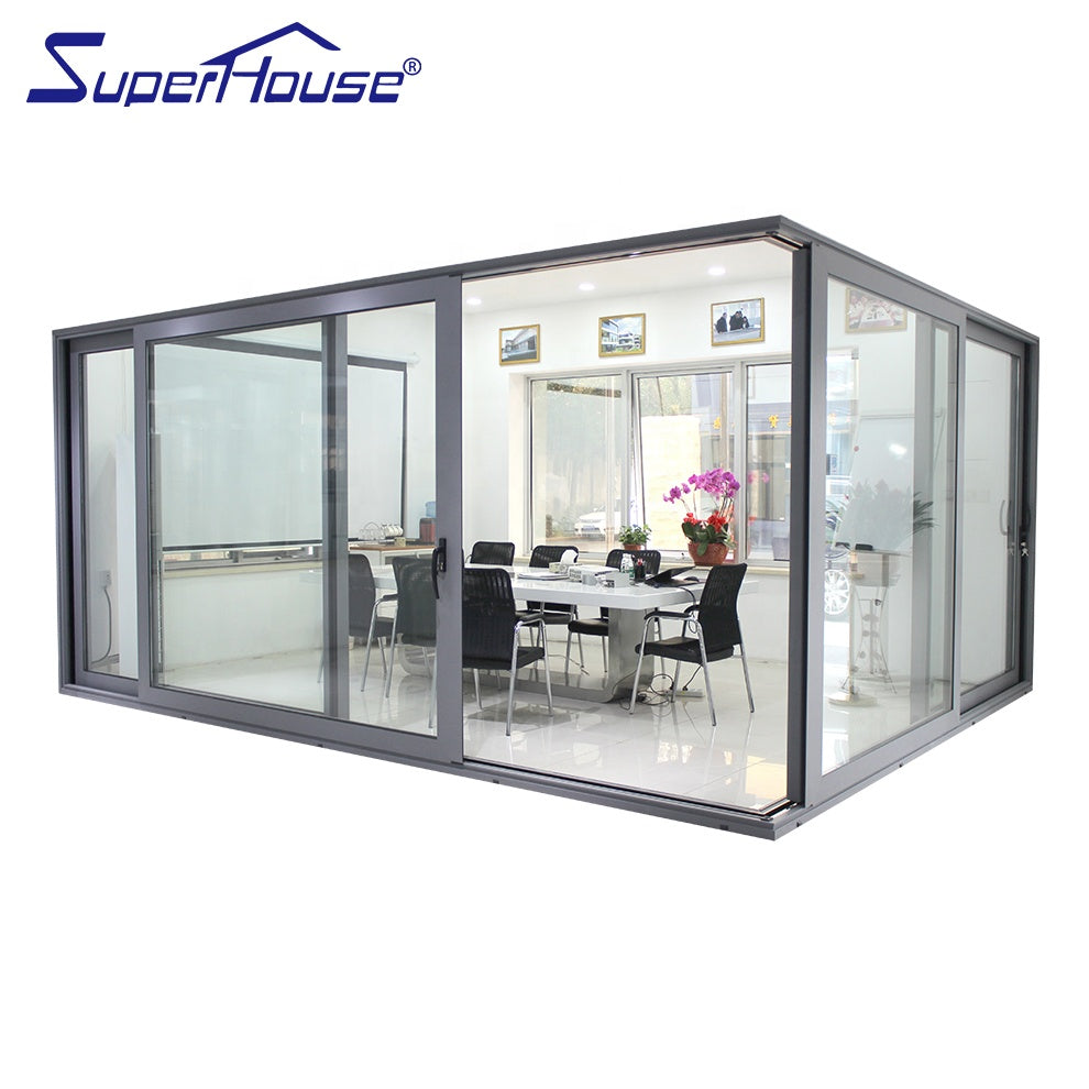Superhouse USA Canada most popular luxury sliding glass door with large panel for villa